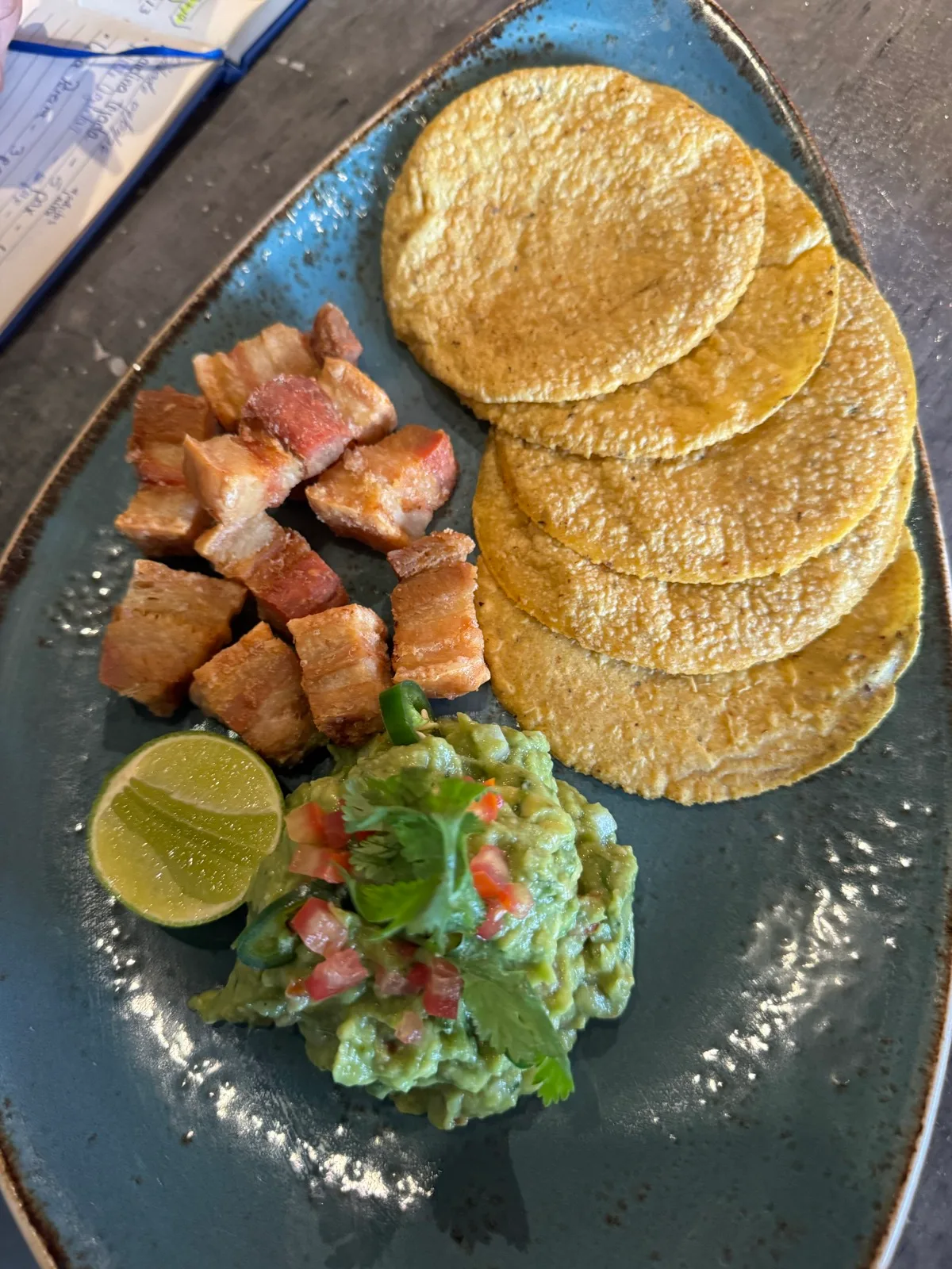 Plato emplatado en Chavela, Panamá Pacífico